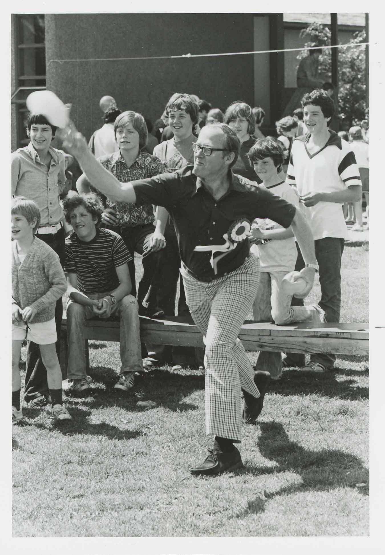 Country Fair water balloon toss in 1977