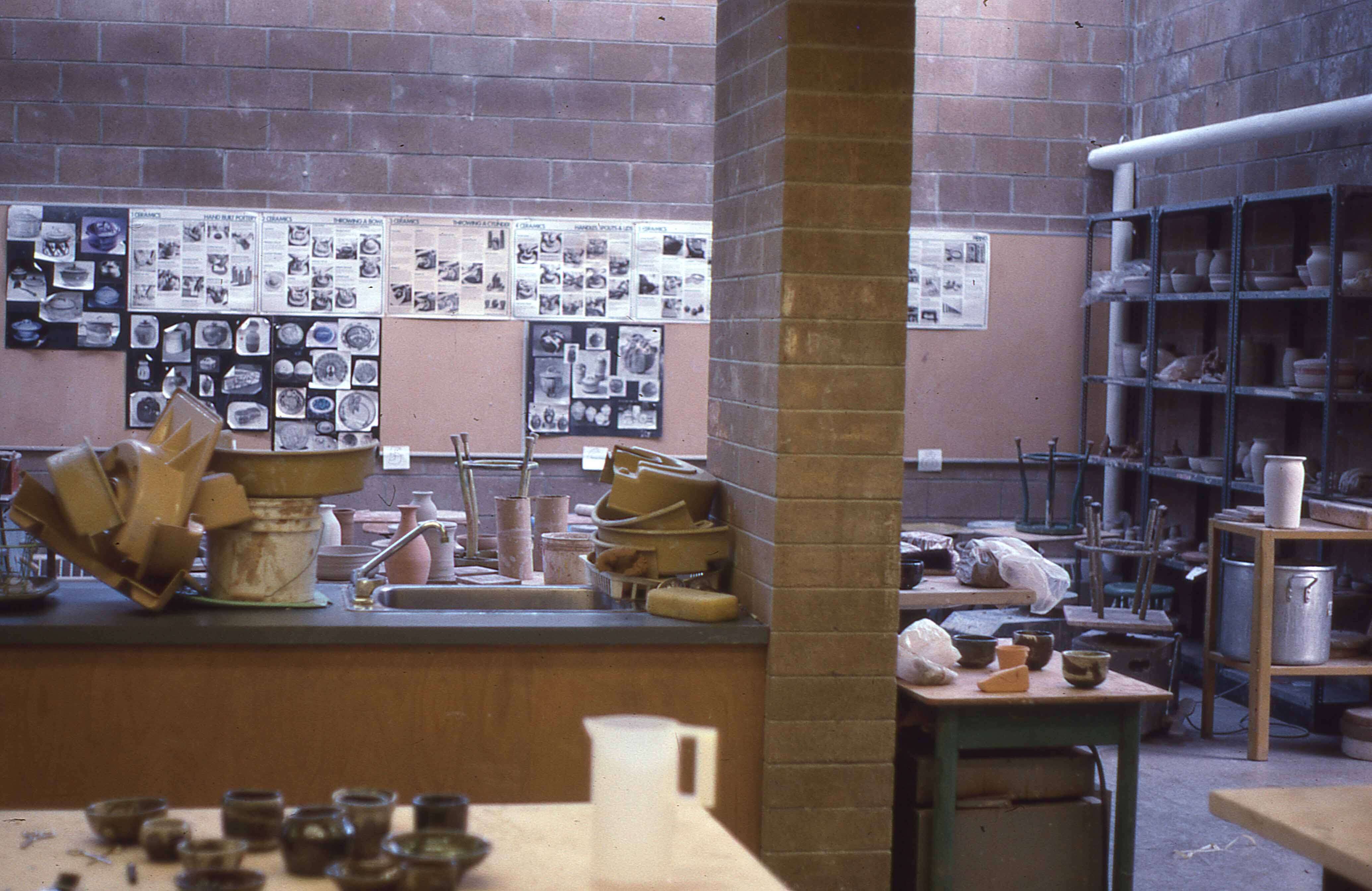 Senior School art room in 1980