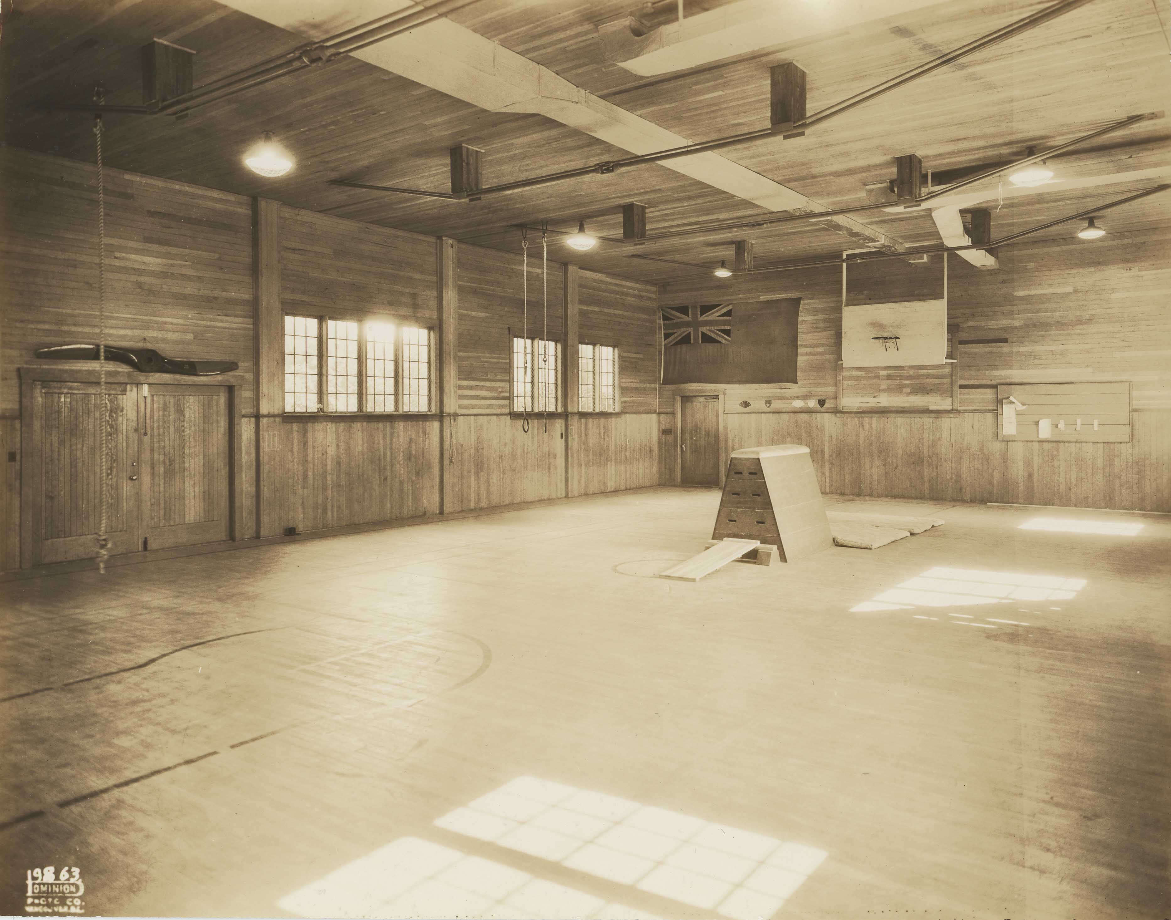 The newly minted first gymnasium in 1933